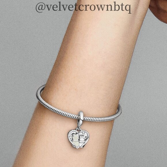 Pandora Cats & Hearts Dangle Charm - Picture 5 of 6